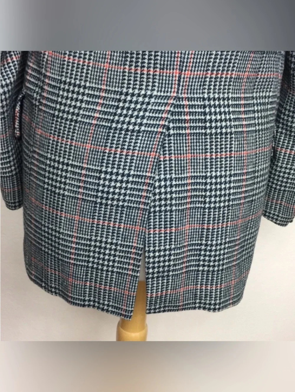 Vintage Men The Highlander Tailored Grey Glen Plaid Wool Classic Blazer Size 36S